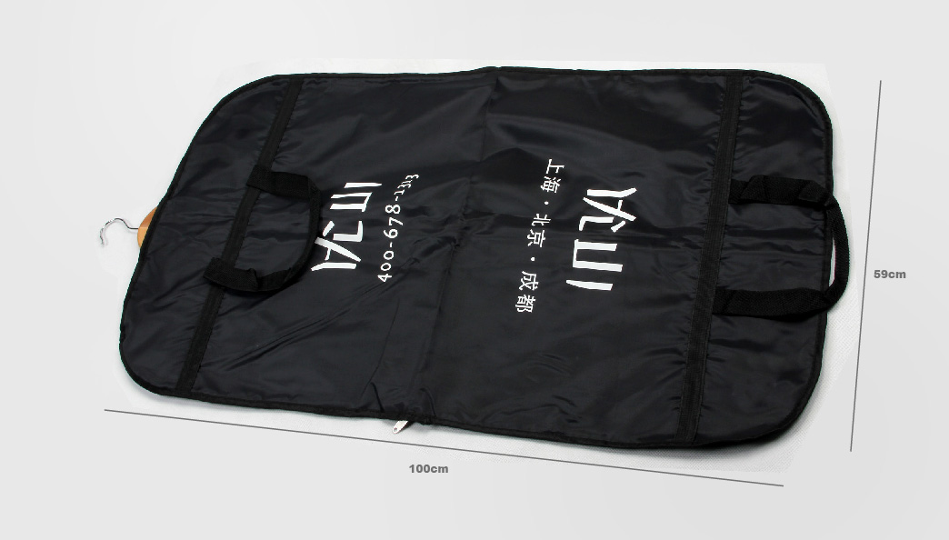 Black Portable Dustproof Suit Cover Bags Size