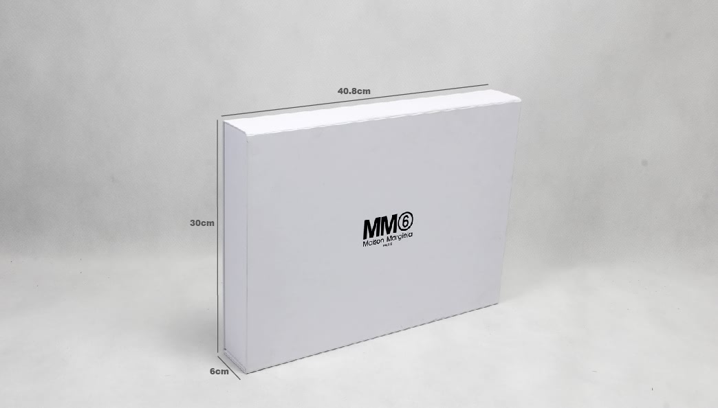 MM Rigid White Shirt Packaging Boxes Size