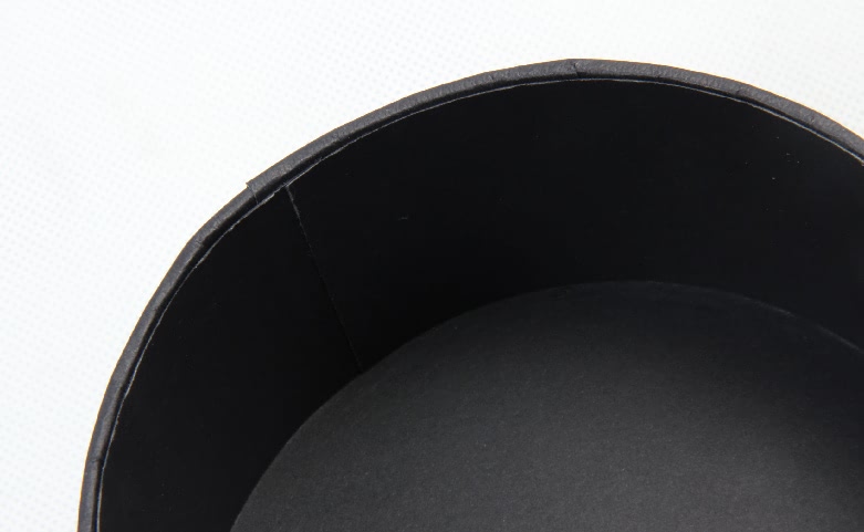 High End Black Round Scarf Boxes_Cylinder Boxes Material