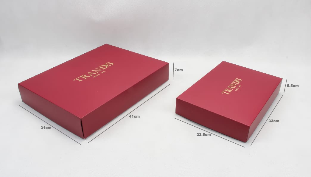 Concise Red Duvet Cover Packaging Boxes Size