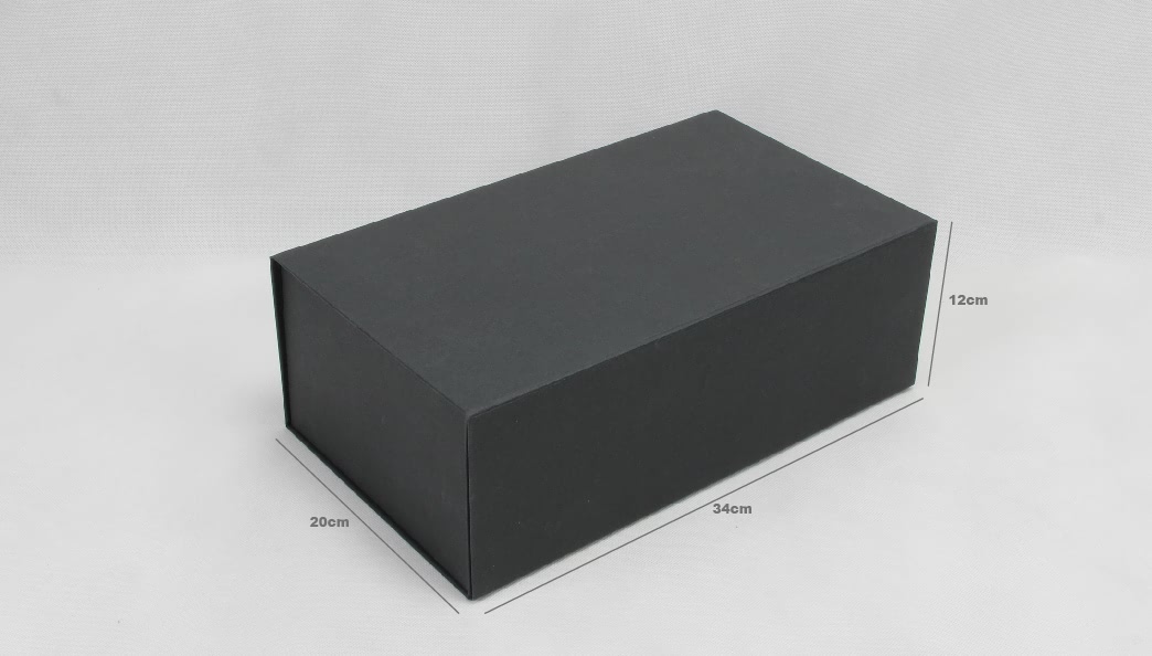 Elegant Black Folding Shoe Boxes size