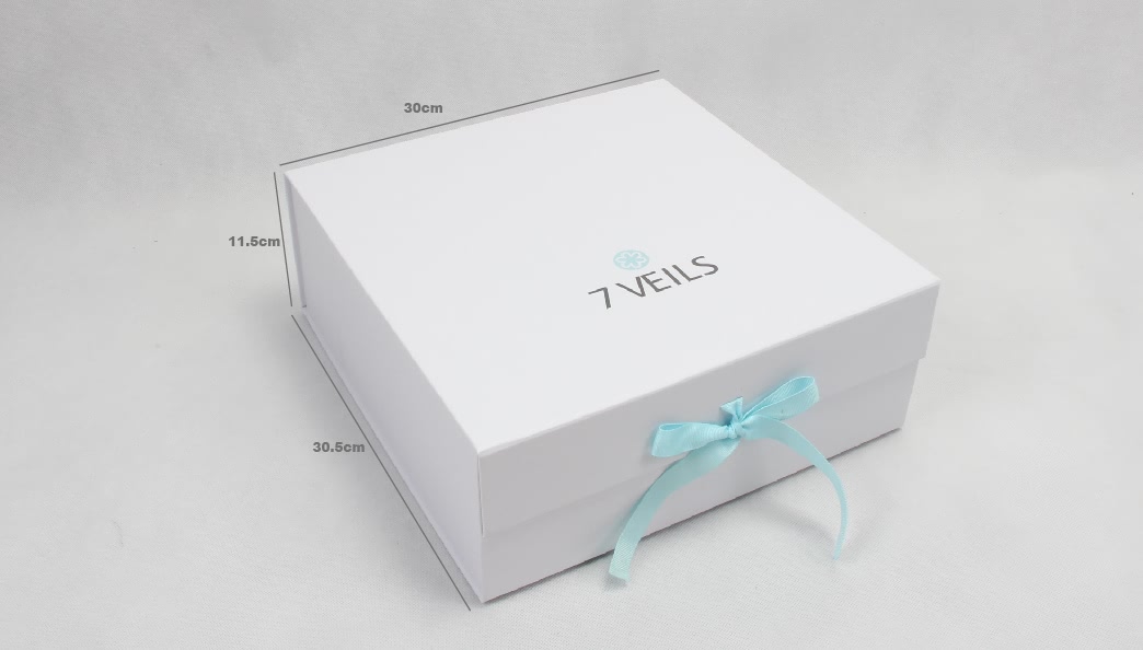 Exclusive Folding Garment Boxes With Ribbon size