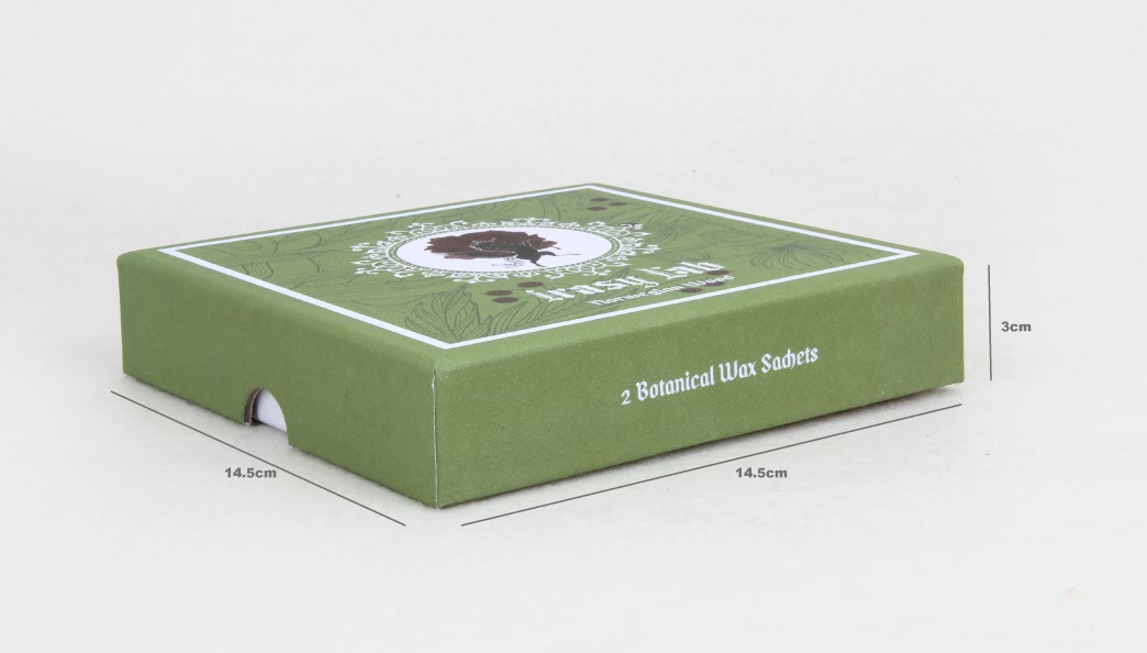 Grass Green Aromatherapy Packaging Boxes size