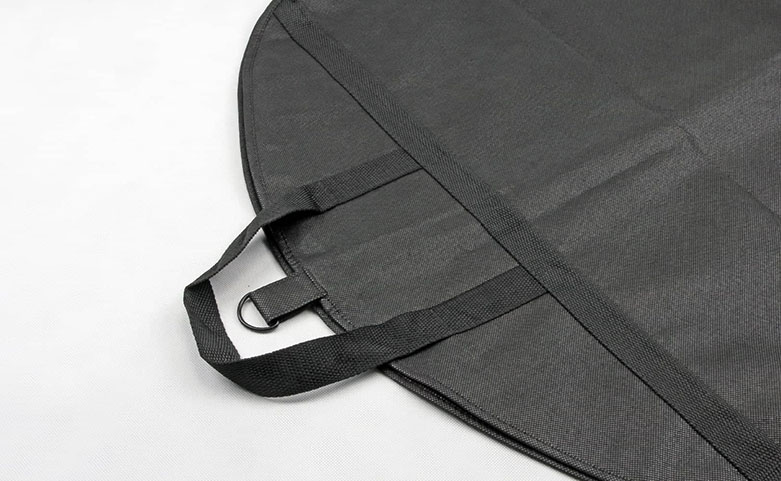 Black Non-woven Garment Suit Cover Bags handle