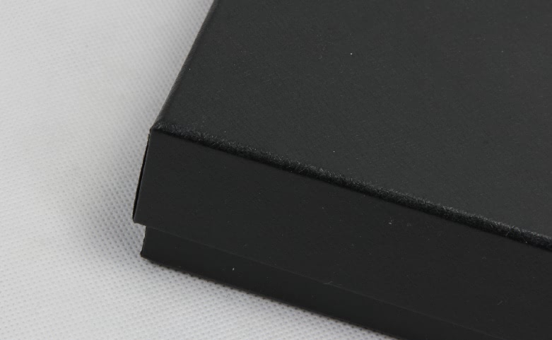Glossy Varnish Black Shirt Box Corner Detail