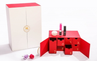 Beauty Makeup Calendar Packaging Gift Boxes Detail Display