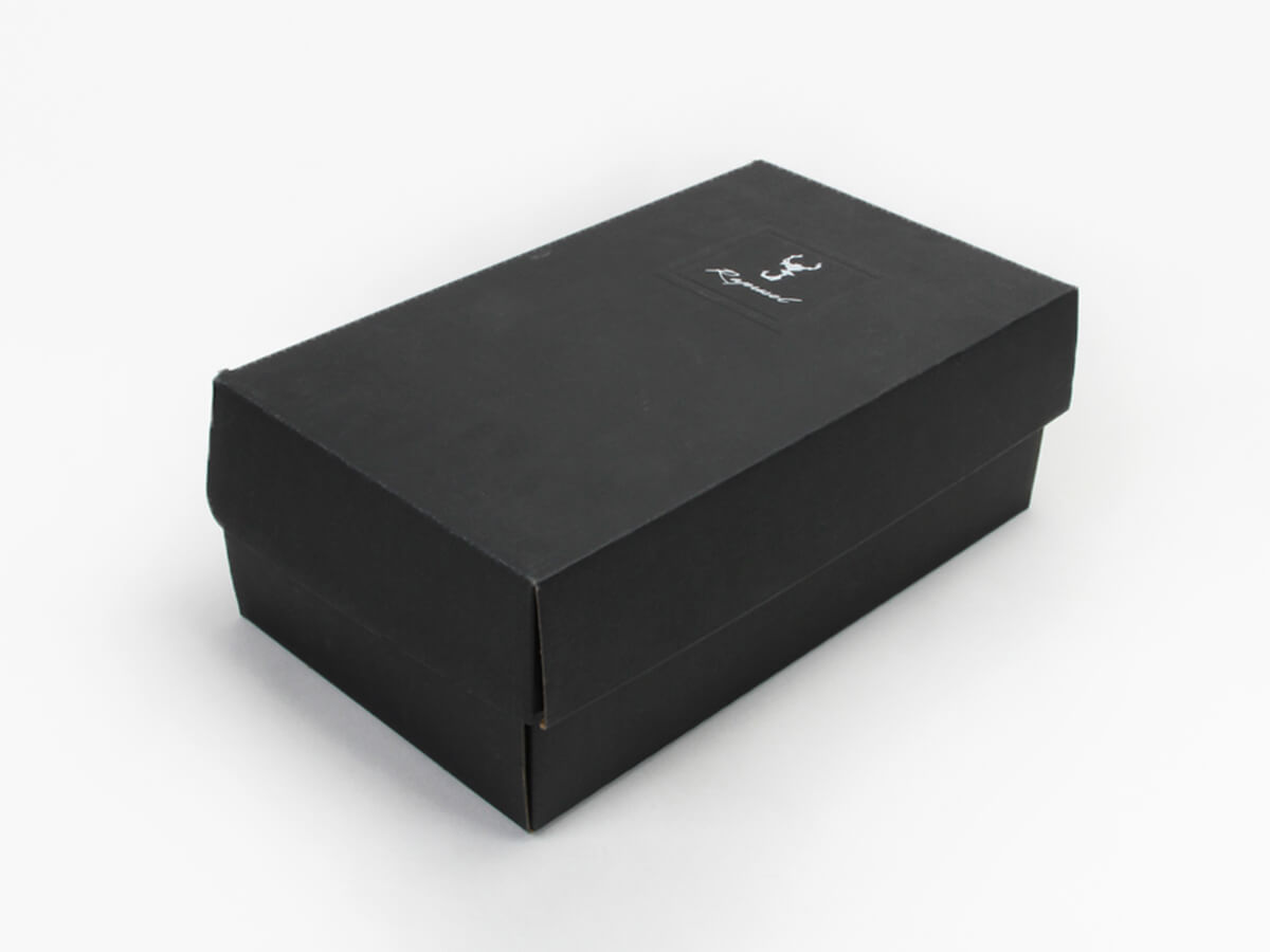 Black Corrugated Shoe Boxes