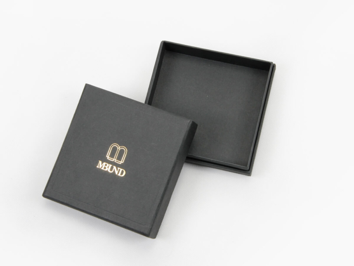 Black Dyed Full Embossing Jewelry Packaging Boxes