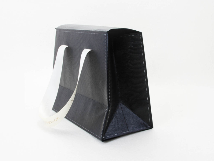 Black Gift Paper Bags With Lights Corner
