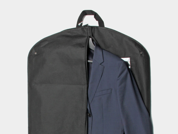 Black Non-woven Garment Suit Bags With Garment