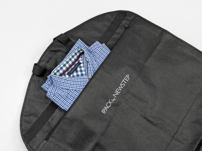 Black Non-woven Garment Suit Bags With Shirt