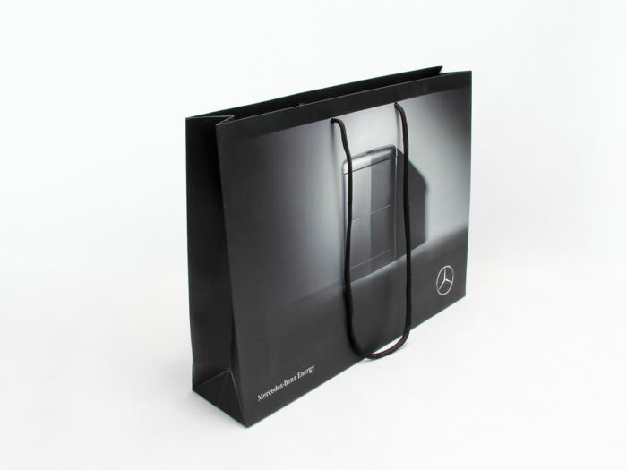 Brand Car Gift Paper Bags Side Display