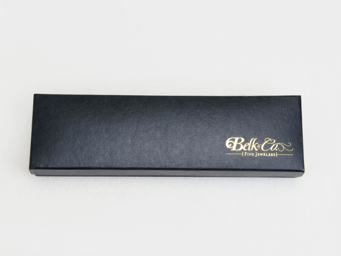 Bright Black Necktie Packaging Boxes LOGO Printed