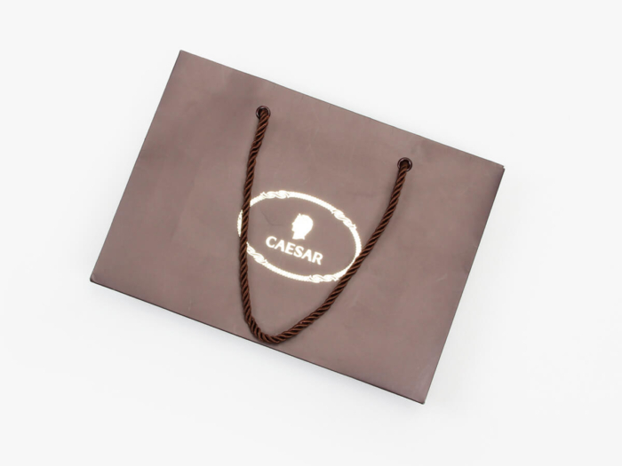 Brown Chocolate Shopping Paper Bags Folding Way