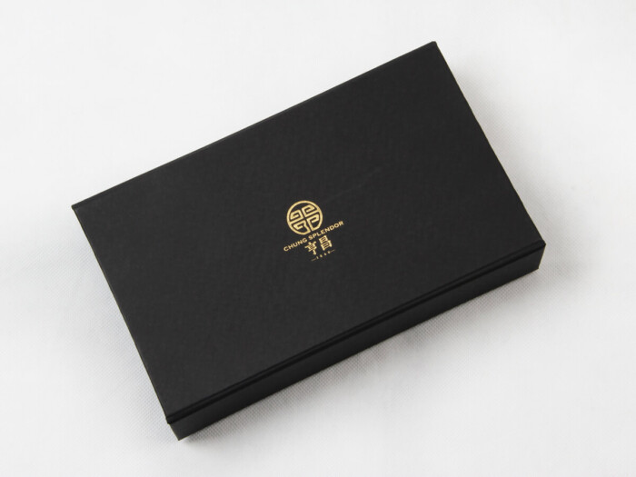 Century Brand Black Gold Scarf Packaging Boxes