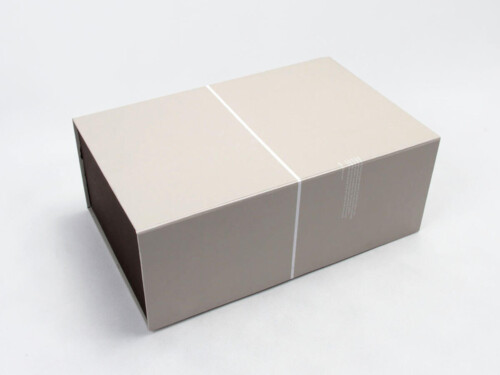 Deluxe Grey Folding Shoe Packaging Boxes