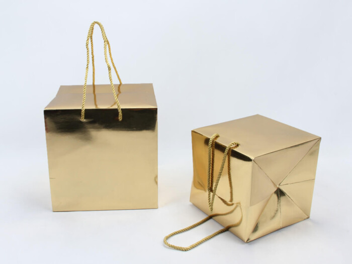 Golden Card Paper Gift Boxes