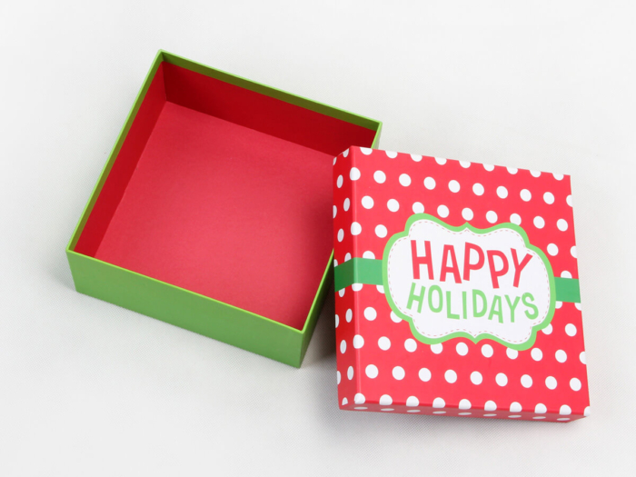 Happy Holidays Gift Packaging Boxes