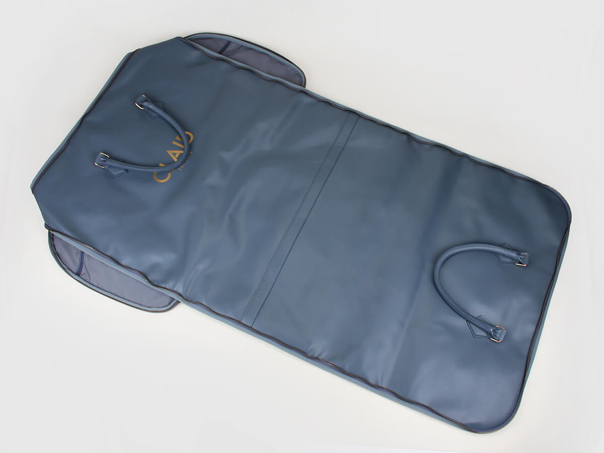Luxury leather garment bag deals