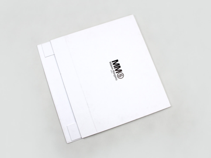 MM Rigid White Shirt Packaging Boxes Folding Display