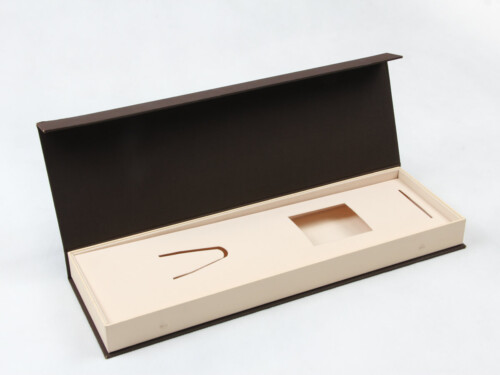 Coffee Rigid Clamshell Necktie Packaging Boxes