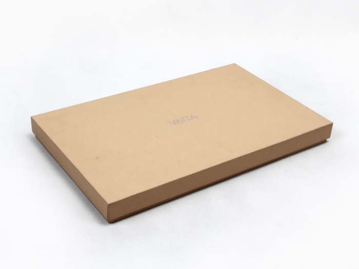 Luxury Shirt Box of Embossing Leatheretter Paper