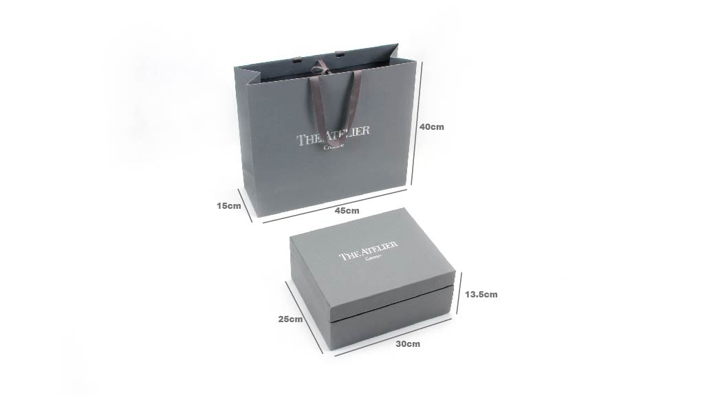 Luxury Wedding Dress Box and Paper Bag Size