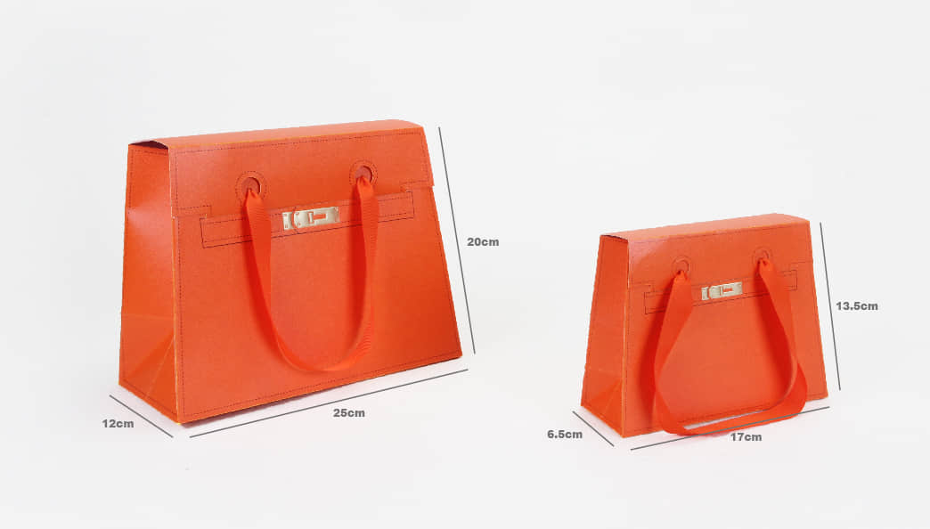 Gift Leather Paper Handbag Size