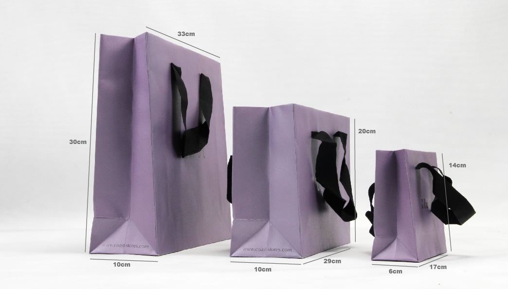 Women's Clothing Paper Bag Size