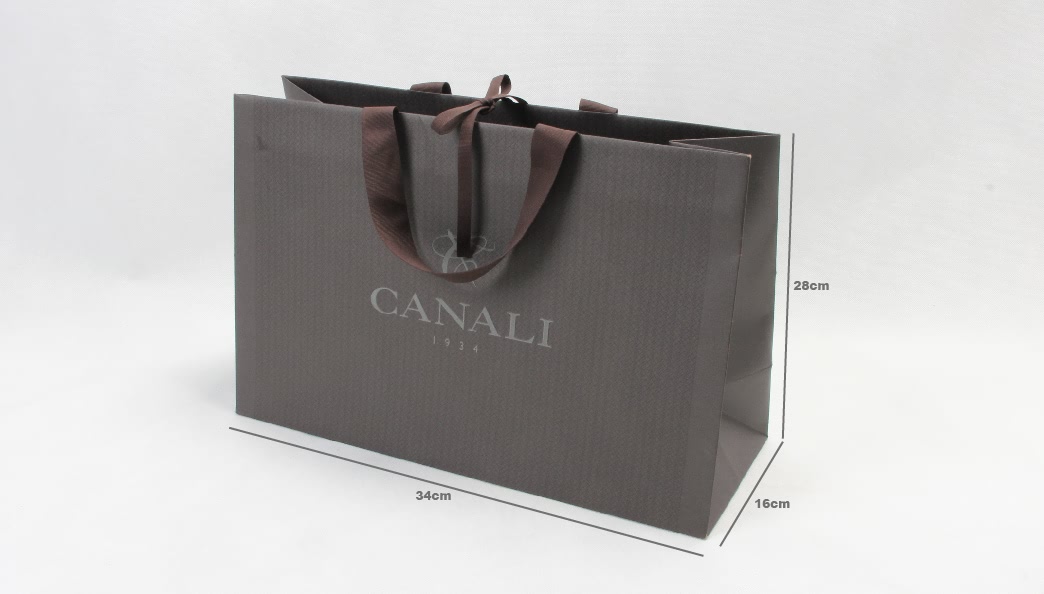 Luxury Men's Suit Shopping Paper Bag Size