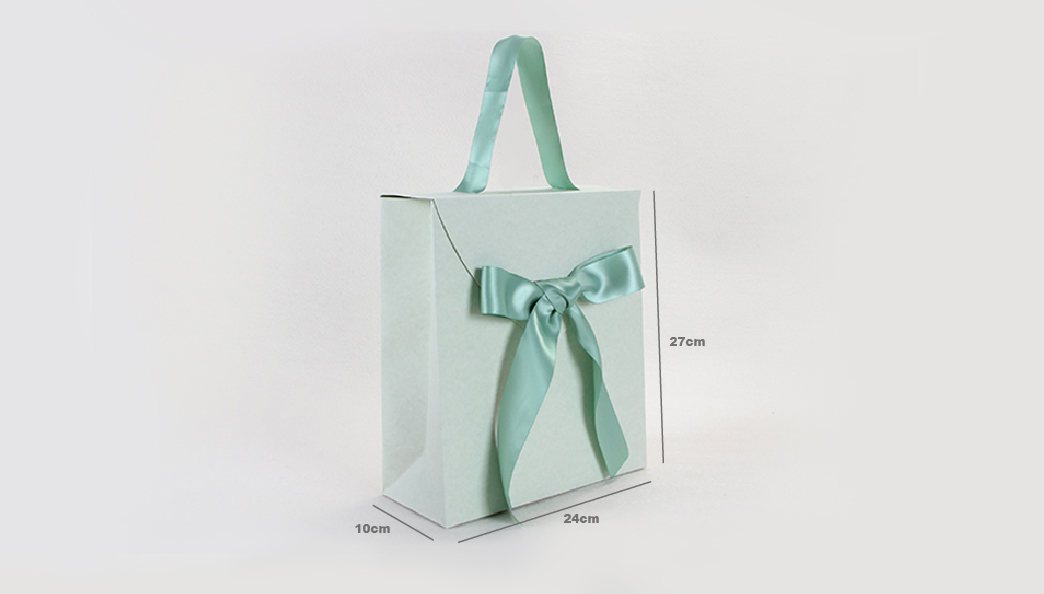 Special Wool Paper Bags With Ribbons And Flaps size