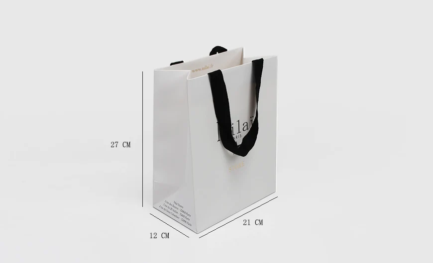Jewelry Shopping Paper Bag Size