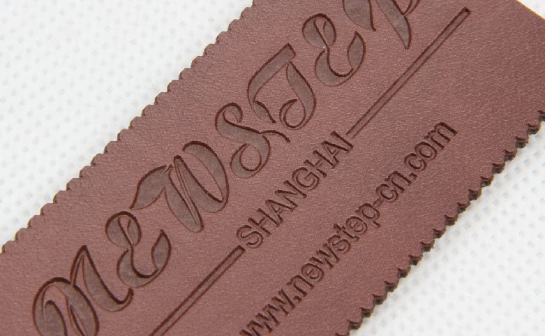 PU Leather Labels for Bag Embossing
