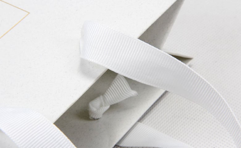 Luxury Jewelry Marble Paper Bag Grosgrain Ribbon