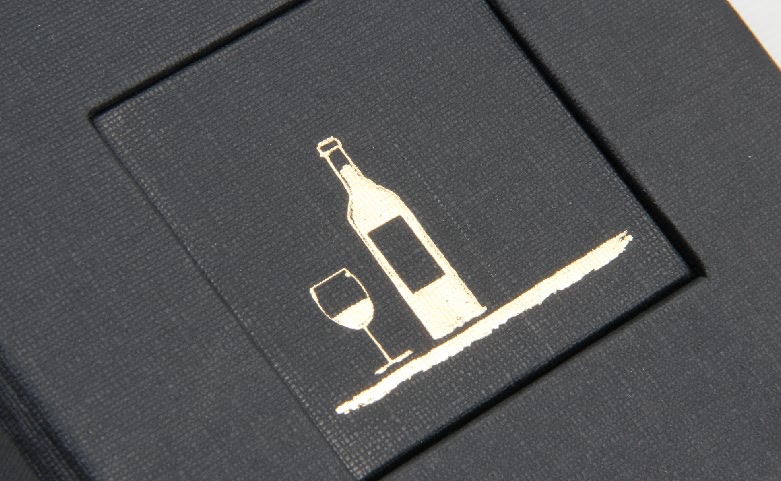 Luxury Single Bottle Wine Foldable Box Hot Stamping Logo