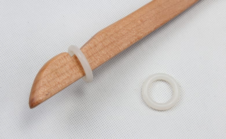 Wooden Clothes Hanger with Soft No-slip Ring