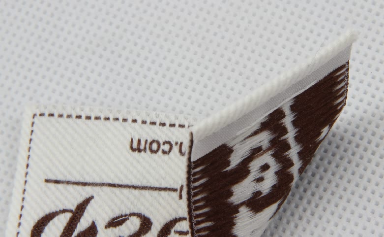 Jacquard Weaving Clothing Label Background Detail