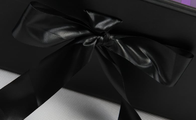 Underwear Folding Box Black Silk Ribbon