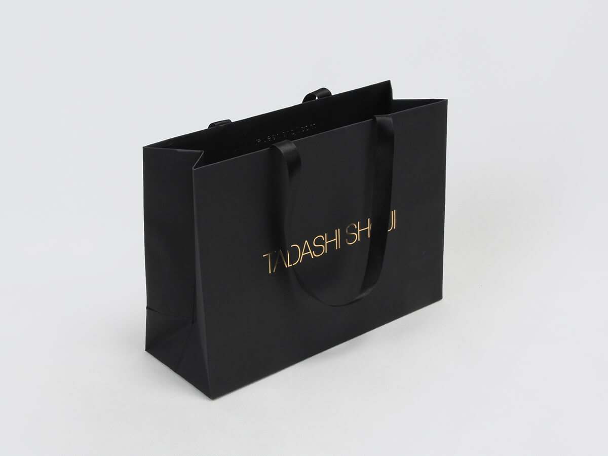 Black Dyed Paper Garment Shopping Bags - Newstep Packaging