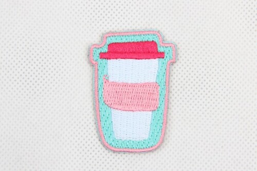 Cartoon Cup Garment Embroidered Patch Stickers style