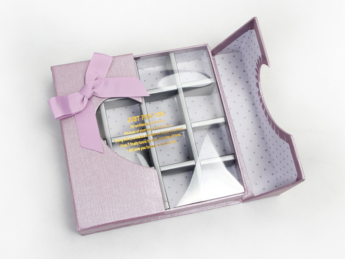 Chocolate Boxes With Love Heart Shape Transparent Window