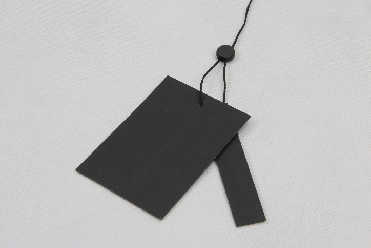 Black ( Base ) 50 GSM Printed Garment Paper Hang Tag, Size: 2 x
