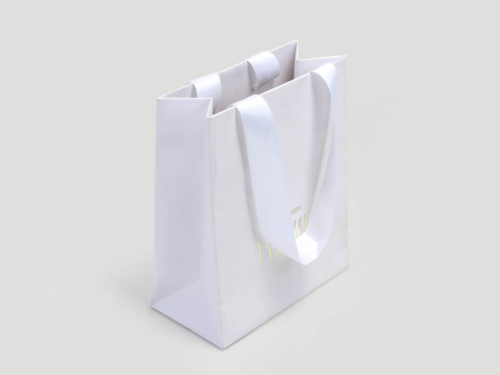 Luxury Cosmetic Shopping Paper Bag with Embossing