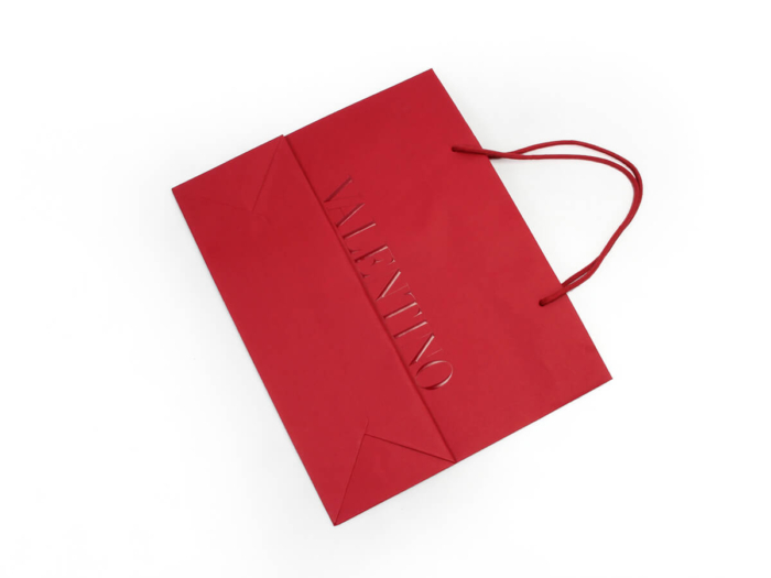 Luxury Clothing Shopping Bag Folding Bottom