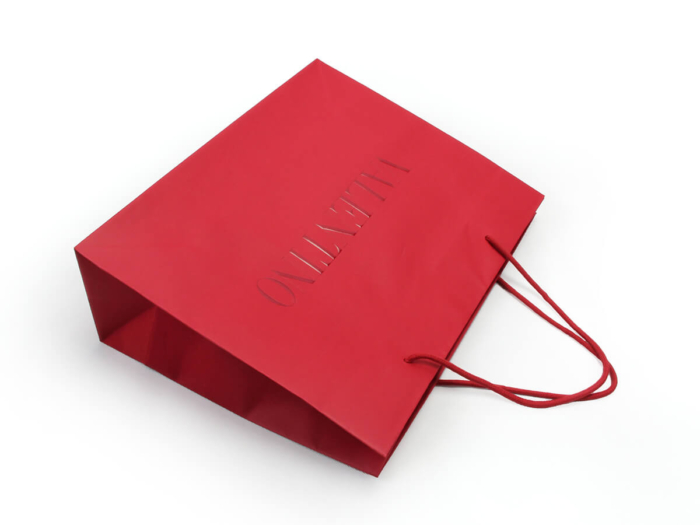 Luxury Clothing Shopping Bag with Embossing Logo