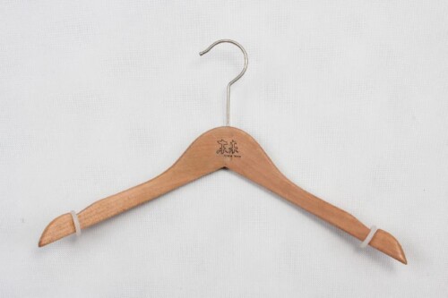 Wooden Clothes Hanger with Soft No-slip Ring