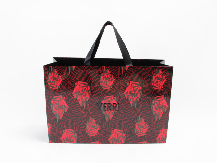 Flames Red Fashion Clothing Shopping Bags Material