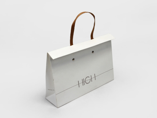 Luxury Paper Tote Bag with Flap Closure