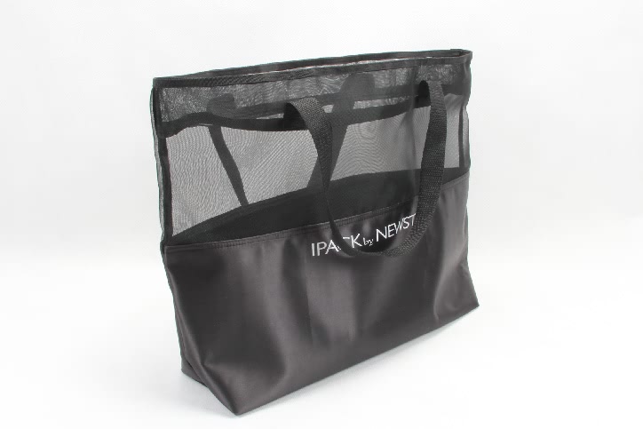 Large Mesh Nylon Satin Tote Bags With Zipper Closure - Newstep Packaging