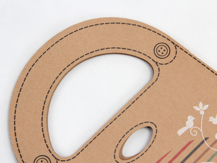 Natural Brown Kraft Cardboard Scarf Gift Bags Corner Detail